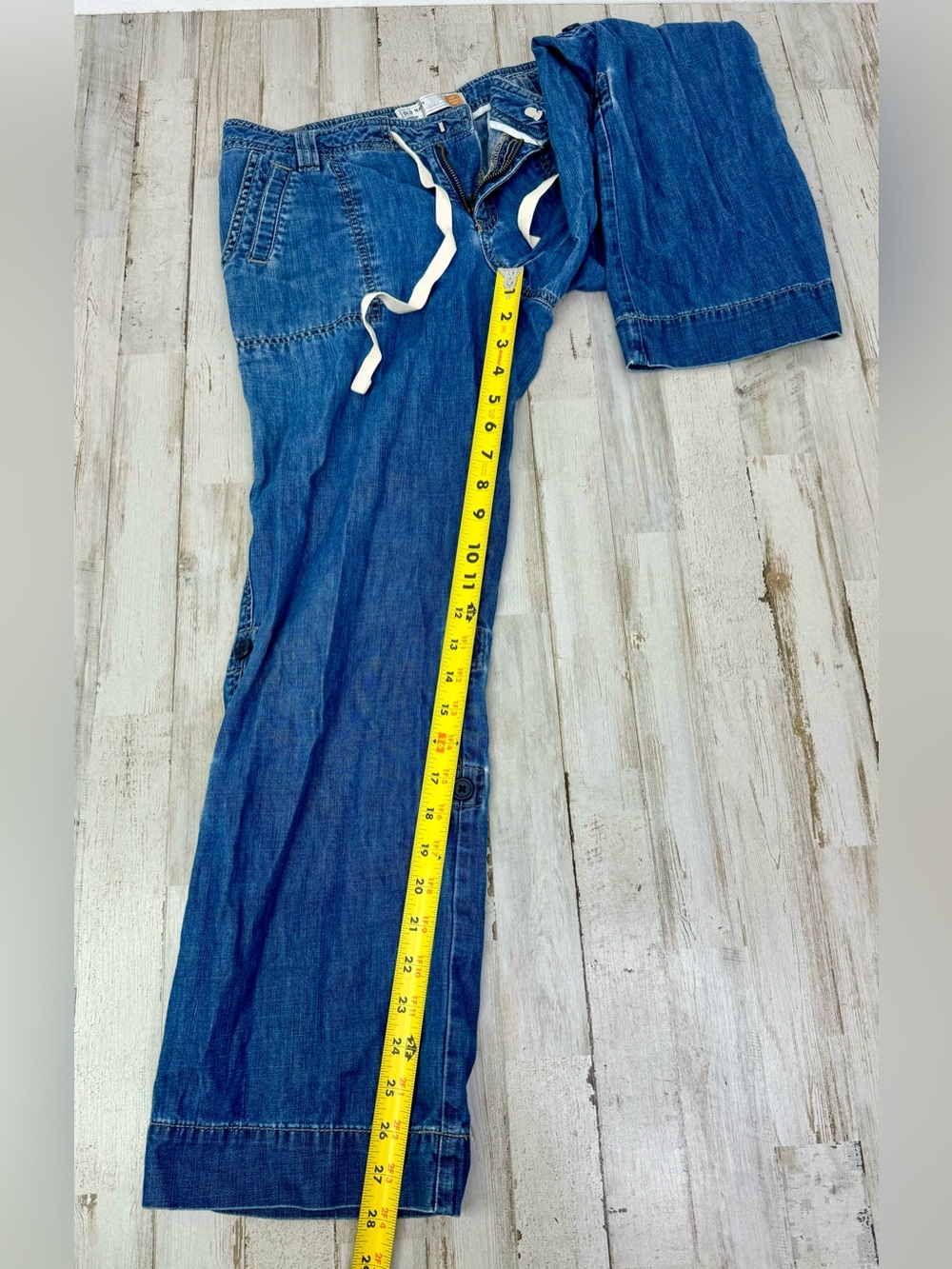 Vintage Old Navy Just Below Waist Jeans Womens 4 (30x28) Blue Low Rise - Picture 9 of 12